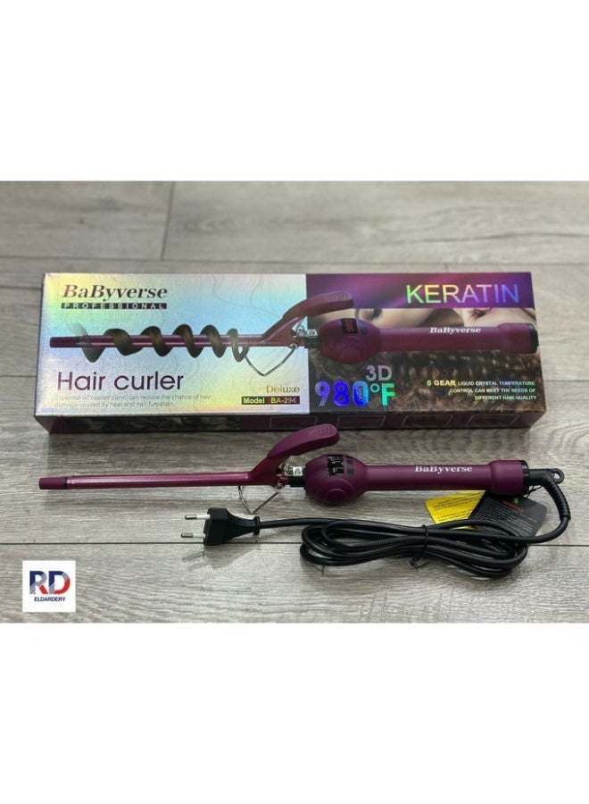 BA-294 Digital Hair Curler – Temperature Control Curling Iron for Salon-Style Curls - Image 1