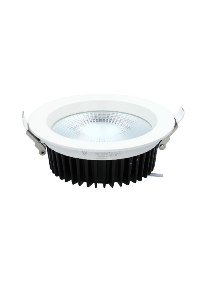 Lucio 20W 2000 Lumens Recessed LED COB Downlight Cool White 15.8 x 8.2 x 16 cm DR48B-20W-6500K  - Image 1