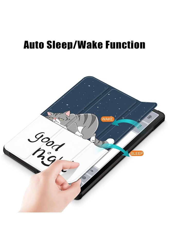 مويكسين حافظة لهاتف سامسونج جالاكسي تاب S9 بلس 12.4 بوصة نحيفة وخفيفة الوزن مع حامل ثلاثي الطي [نوم/تنبيه تلقائي] - Image 2