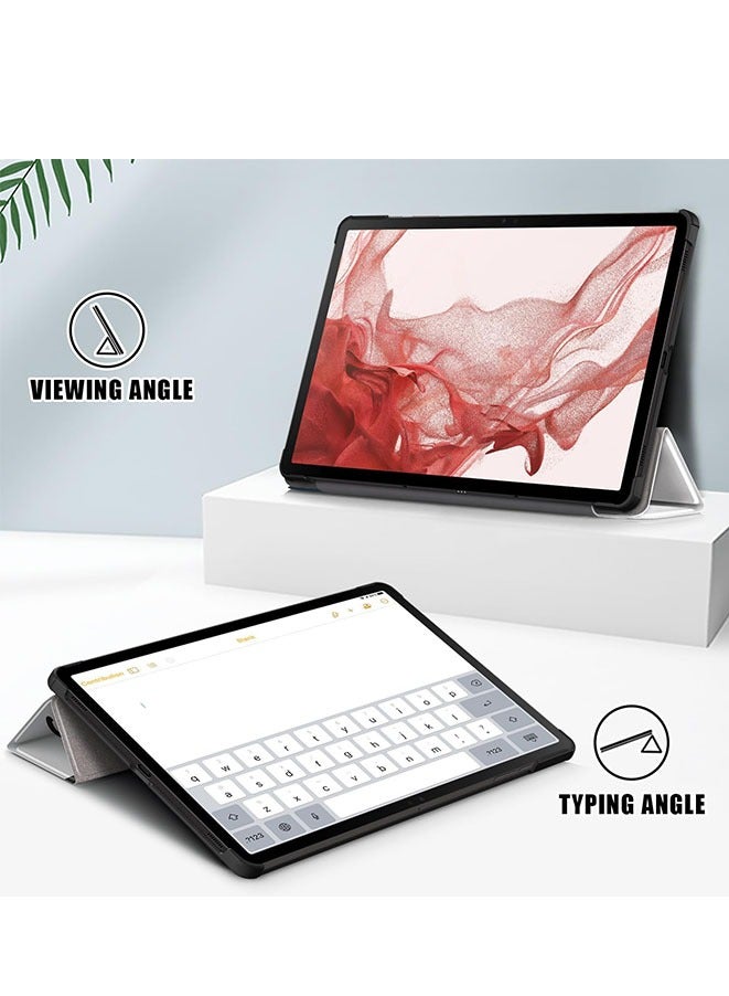 مويكسين حافظة لهاتف سامسونج جالاكسي تاب S9 بلس 12.4 بوصة نحيفة وخفيفة الوزن مع حامل ثلاثي الطي [نوم/تنبيه تلقائي] - Image 3