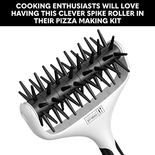 Orblue Pizza Dough Docker Pastry Roller with Spikes, Pizza Docking Tool for Home & Commercial Kitchen - Pizza Making Accessories that Prevent Dough from Blistering, Black - Image 5