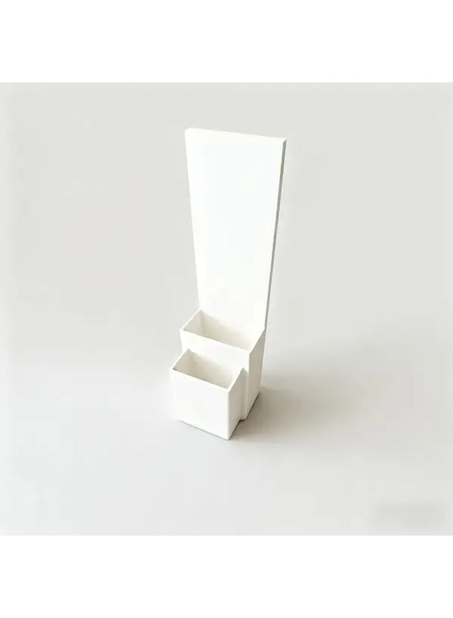White Remote Control Wall Mount Bracket High Strength Plastic Modern - Image 5