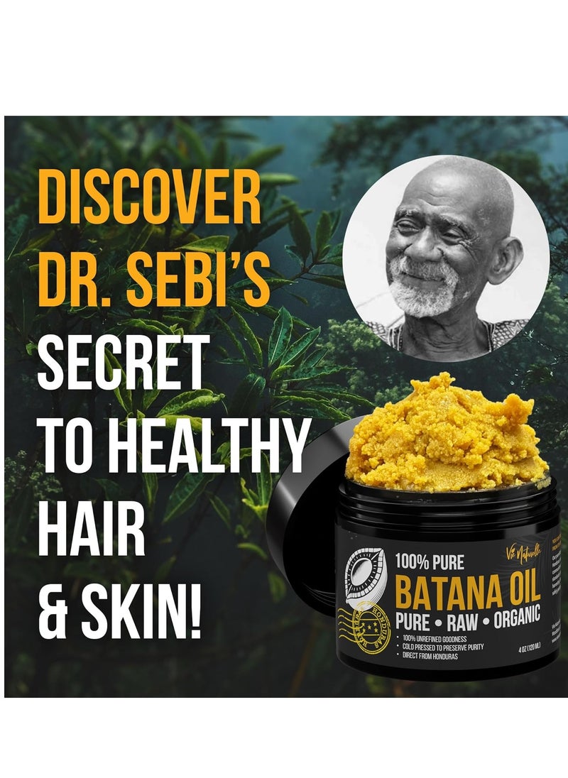 Vie Naturelle 100% Pure Batana Oil from Honduras - Organic Raw Unrefined Hair Growth Oil - Natural Moisturizer for Skin and Hair - Cold Pressed Traditional Honduran Palm Nut Oil  - Image 2