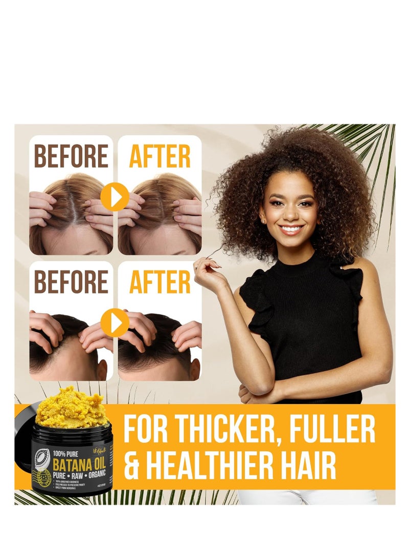 Vie Naturelle 100% Pure Batana Oil from Honduras - Organic Raw Unrefined Hair Growth Oil - Natural Moisturizer for Skin and Hair - Cold Pressed Traditional Honduran Palm Nut Oil  - Image 5