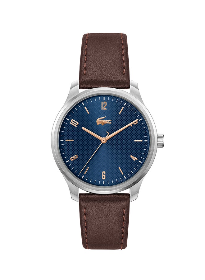 LACOSTE Men's Analog Round Shape Leather Wrist Watch 2011322 - 42 Mm - Image 1