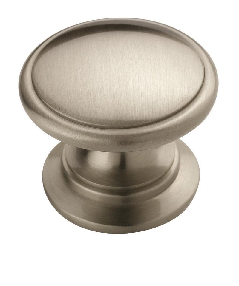 Amerock Cabinet Knob Satin Nickel 114 inch 32 mm Diameter Ravino 1 Pack Drawer Knob Cabinet Hardware BP53012G10