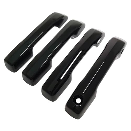 Kolya Compatible with 2025 Toyota 4Runner Accessories Door Handle Cover for 2022 2023 2024 2025 Tundra Accessories for 2024 2025 Tacoma Accessories Glossy Black with Smart Keyhole - Image 3