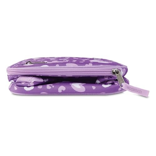 PackIt Freezable Classic Lunch Box, Leopard Hearts Purple, Built with ECOFREEZE Technology, Reusable, Zip Closure With Zip Front Pocket and Buckle Handle, Designed for Fresh Lunch On the Go - Image 3