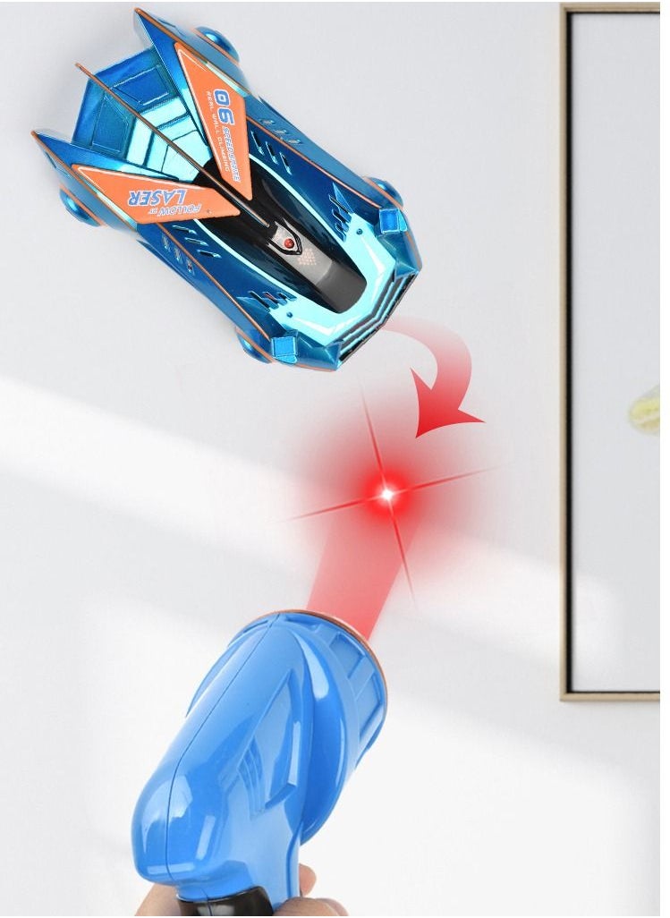 MissTiara - Zero Gravity Laser Laser Guided Wall Racer Wall Climbing Race Car Blue - Image 1