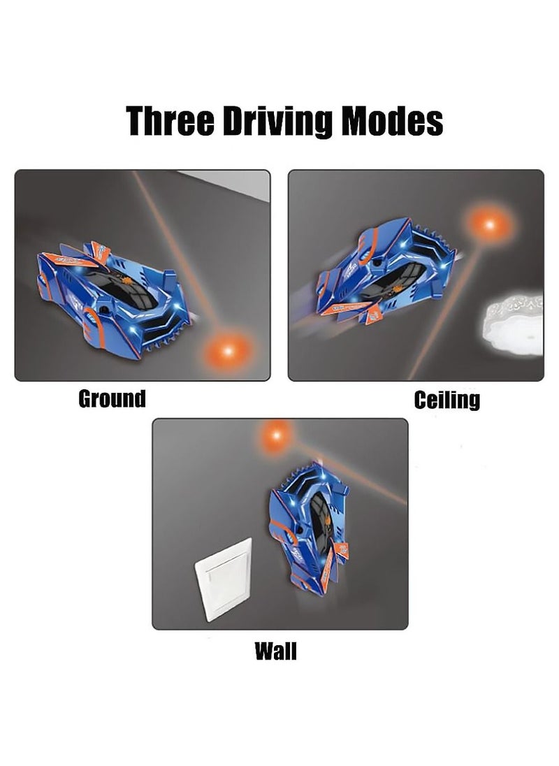 MissTiara - Zero Gravity Laser Laser Guided Wall Racer Wall Climbing Race Car Blue - Image 1