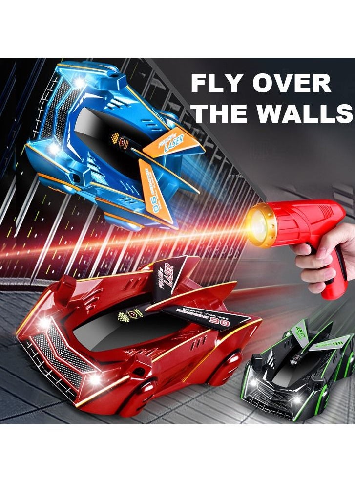 MissTiara - Zero Gravity Laser Laser Guided Wall Racer Wall Climbing Race Car Blue - Image 1
