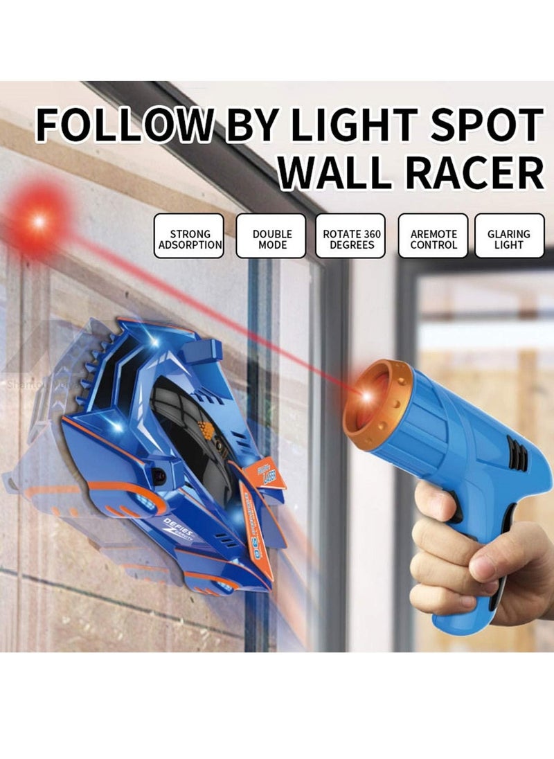 MissTiara - Zero Gravity Laser Laser Guided Wall Racer Wall Climbing Race Car Blue - Image 1