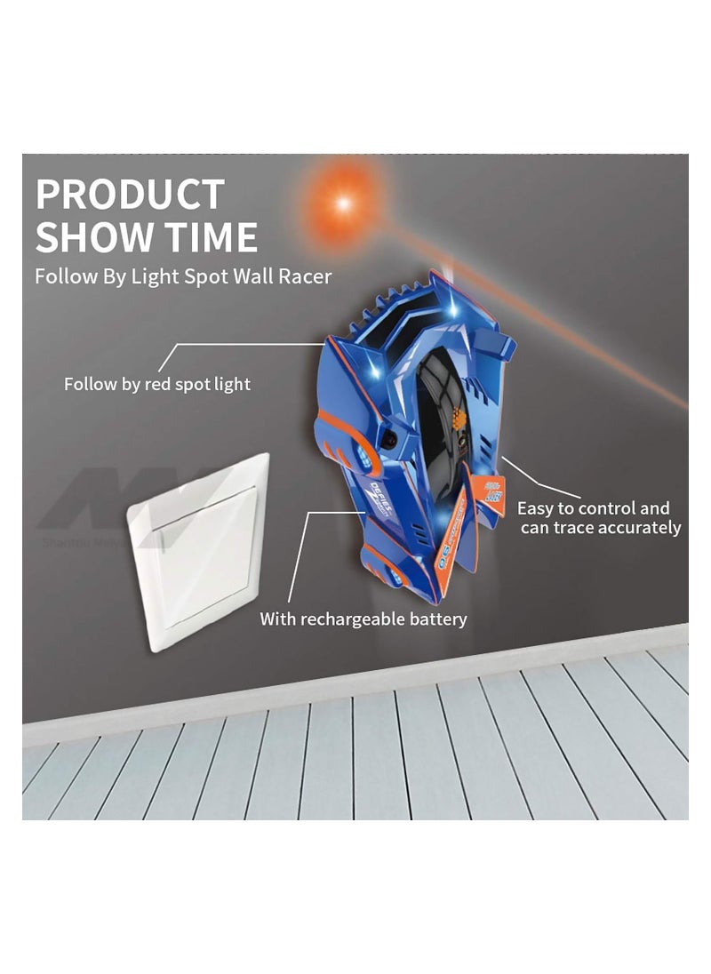 MissTiara - Zero Gravity Laser Laser Guided Wall Racer Wall Climbing Race Car Blue - Image 1