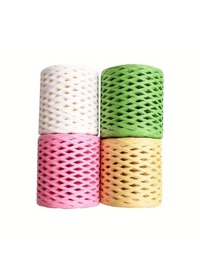50pcs Mint Green Paper Raffia Ribbon For Wedding Engagement Party DIY Crafts - Image 5