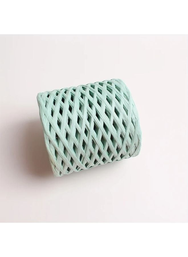 50pcs Mint Green Paper Raffia Ribbon For Wedding Engagement Party DIY Crafts - Image 1