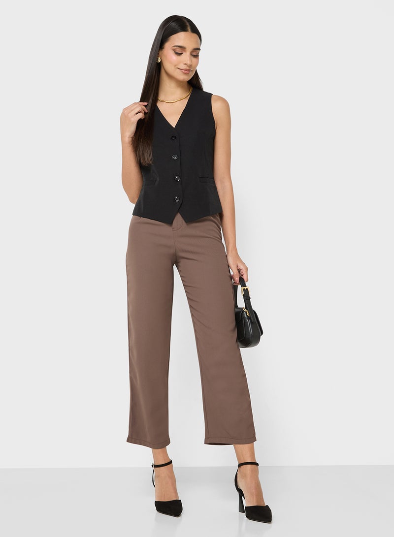 ELLA High Waist Tailored Pants  - Image 1