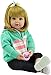 iCradle Lovely Reborn Baby Doll Girl 18 inch 45 cm Soft Body Vinyl Lifelike Baby Doll Realistic Newborn Dolls Handmade Toddler Toy for Ages 3 - Image 5
