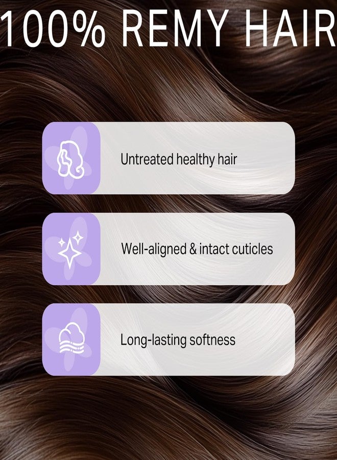 DOORES Genius Tape in Extensions Real Human Hair, Dark Brown 20 Inch 50g 20pcs, Seamless Invisible Edge Hand Tied Tape in Extensions Long Straight - Image 4