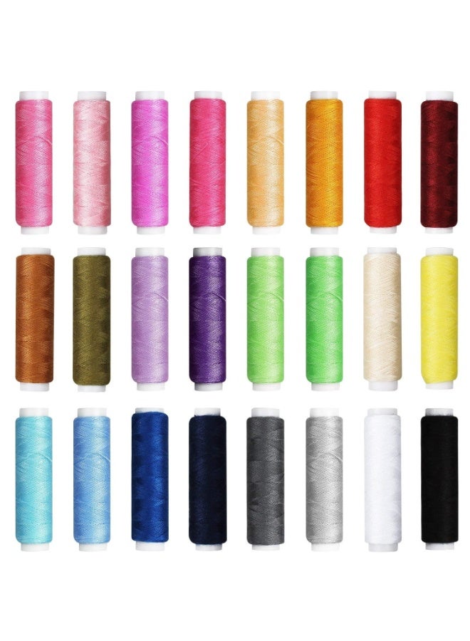 Sewing kit with box, 130 pieces of household travel and emergency sewing supplies, machines, including 24 spools, repair and sewing needles, scissors, thimbles, measuring tape - Image 3