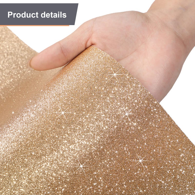 Tatuo Carpet Runner Runway Rug 55 GSM Thickness with Carpet Tape for Prom Wedding Halloween Christmas Outdoor Indoor Hallway Party Rug(2.46 x 30 Feet,Glitter Champagne) - Image 4