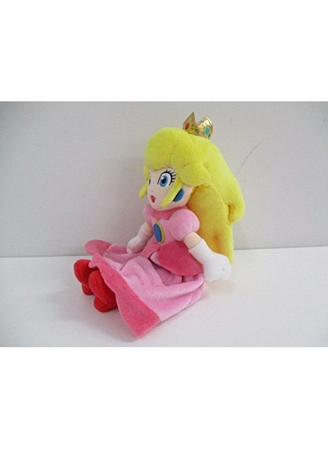 Sanei Super Mario All Star Collection Ac05 10" Princess Peach Small Plush Pink  - Image 3