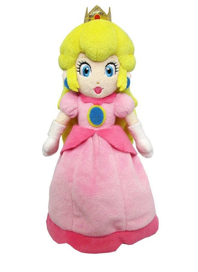 Sanei Super Mario All Star Collection Ac05 10" Princess Peach Small Plush Pink  - Image 1
