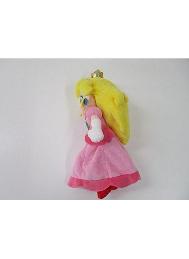 Sanei Super Mario All Star Collection Ac05 10" Princess Peach Small Plush Pink  - Image 4