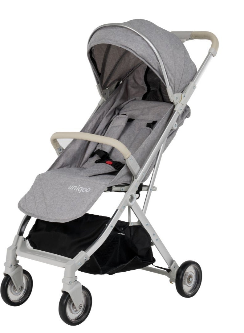 Uniqoo 4 Grey - Urban Stroller With Protective Shield - Image 1