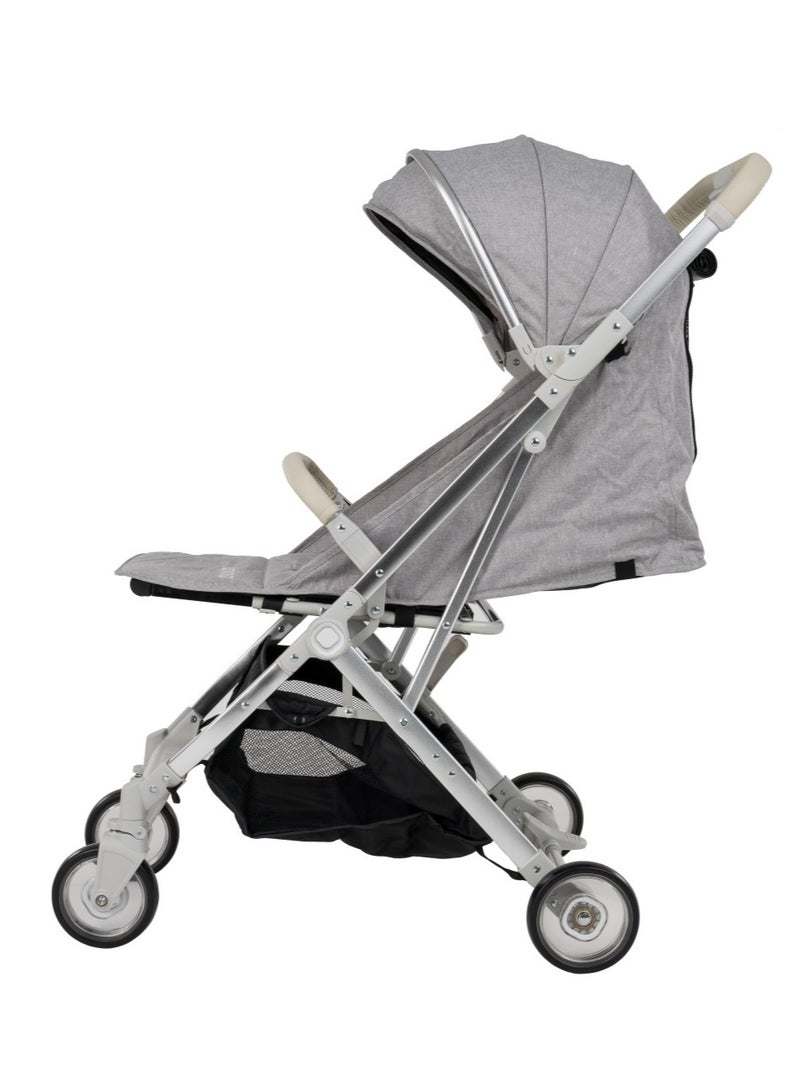 Uniqoo 4 Grey - Urban Stroller With Protective Shield - Image 2