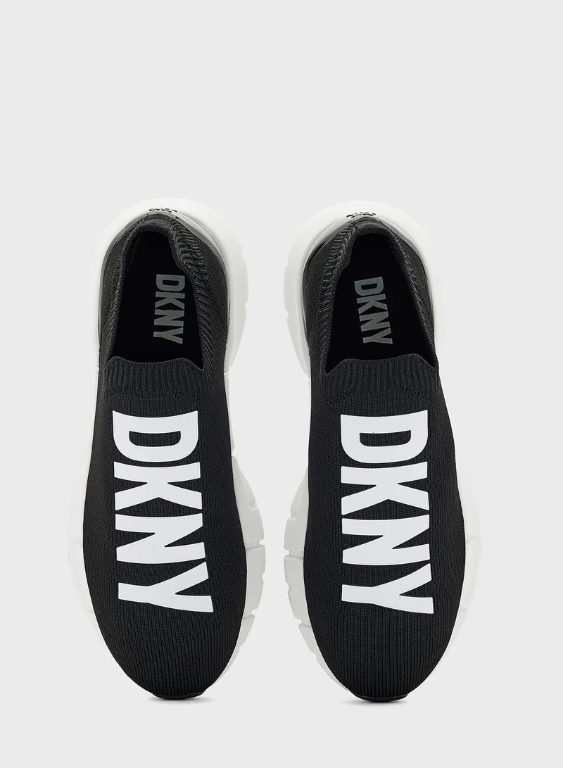 DKNY Adina Monogram Low Top Sneakers