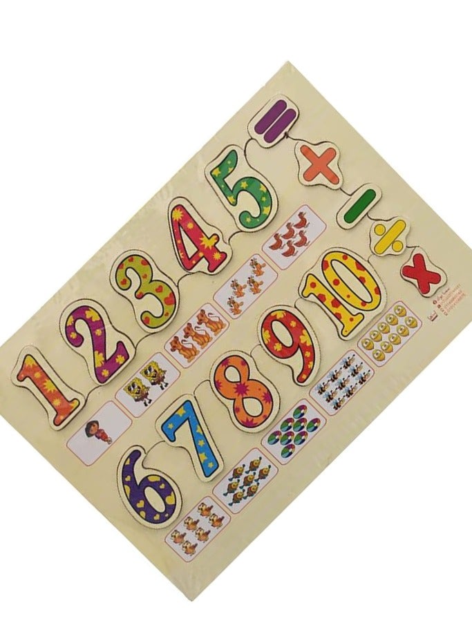 English Counting & math Learning puzzle montessori kids education toy