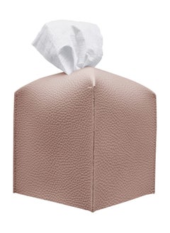 Square Tissue Box Cover, Modern PU Leather Square Tissue Box Holder Decorative Holder