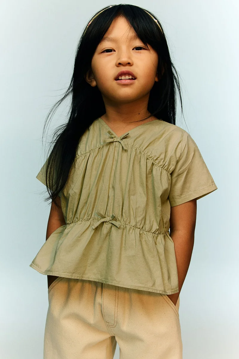 H&M Peplum cotton blouse