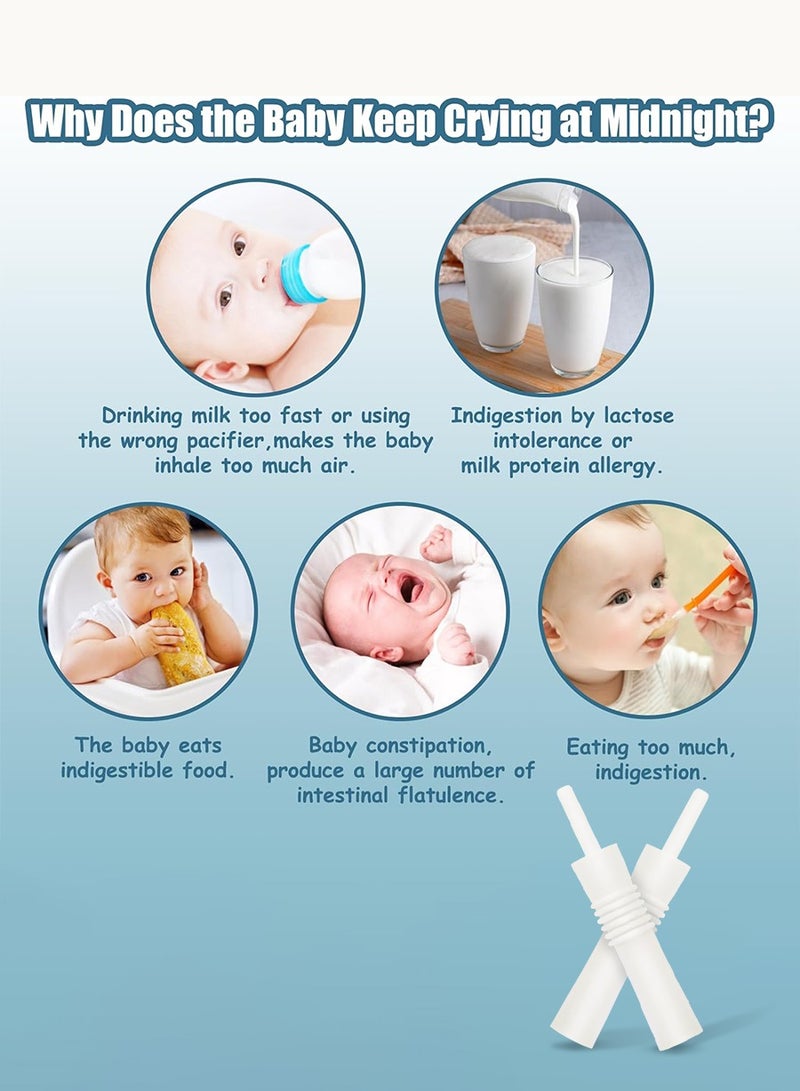 10-Piece Baby Gas and Colic Reliever, Baby Constipation Relief, Suitable From Birth  - Image 3