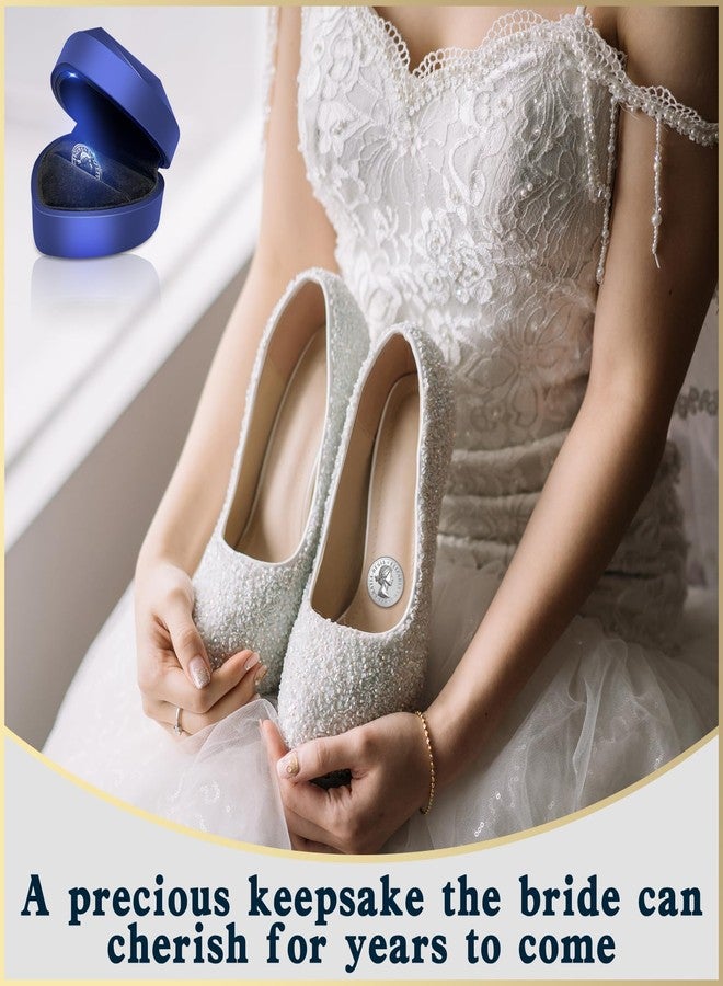 ROTEL Blue Sixpence Coin Wedding Gift Box for Bride, Mother of The Bride, Wedding Shoe - Image 3