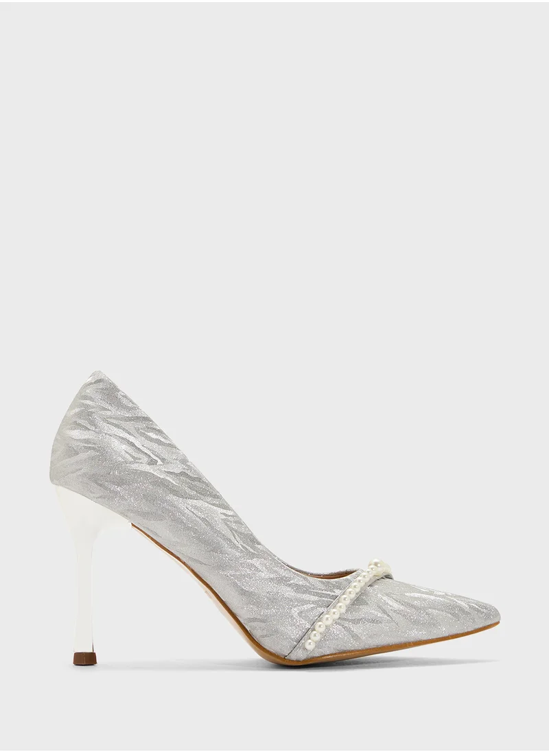 ايلا Glitter Heeled Pump