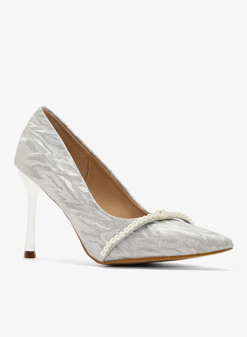ELLA Glitter Heeled Pump