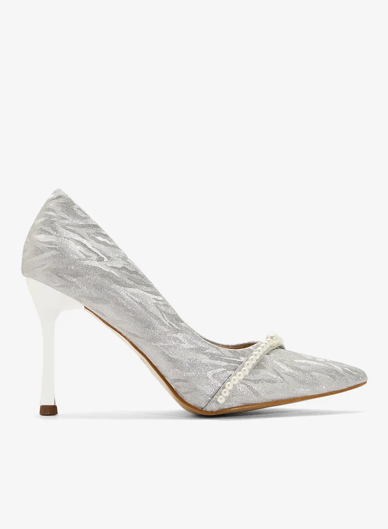 ELLA Glitter Heeled Pump