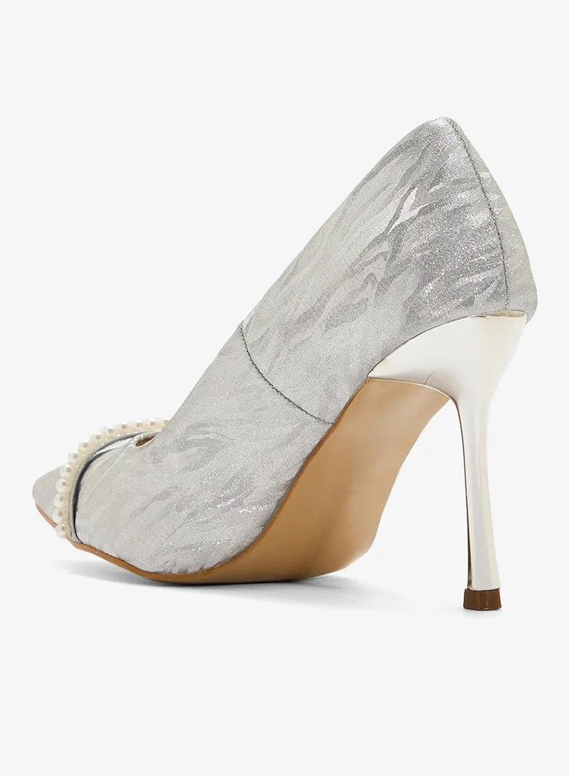 ELLA Glitter Heeled Pump