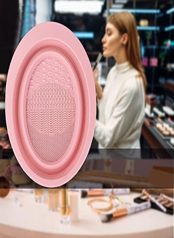 ODMART Makeup Brush Cleaning bowl, Silicone Makeup Brush Cleaning Mat, Cosmetic Cleaner, Foldable Cleaning Pad, Suitable for Makeup, Makeup Sponge, Powder Puff - Image 5