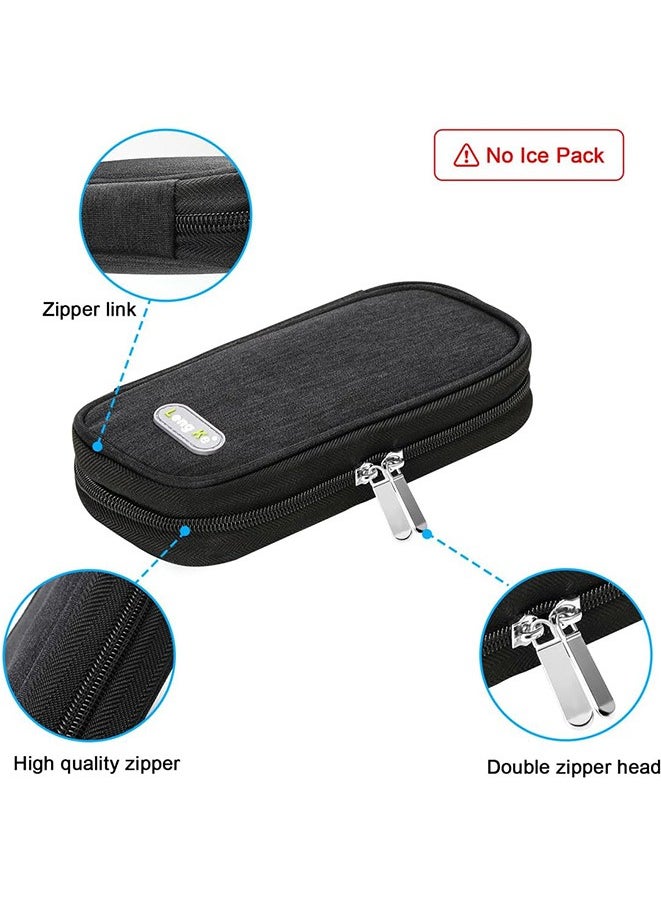 Portable Insulin Cooler Travel Case Diabetic Cooler Bag Insulin Cooling Bag Insulated Organizer for Insulin Pen and Insulin Medicine Diabetic Supplies (Black) - pzsku/ZE0BCB7A62BD49717BF29Z/45/_/1727680135/182550fb-026f-46a1-957a-c9840d31a98c