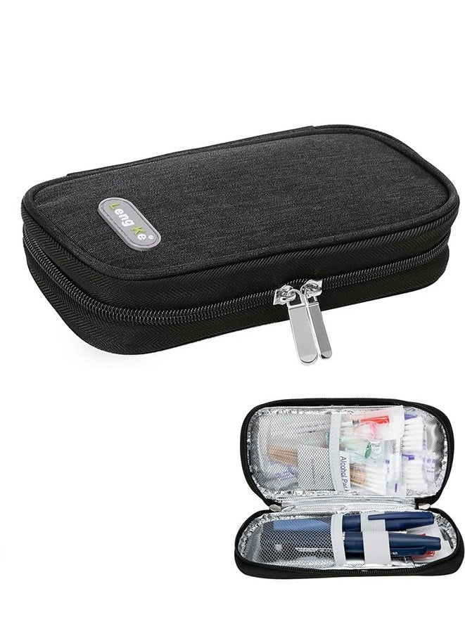 Portable Insulin Cooler Travel Case Diabetic Cooler Bag Insulin Cooling Bag Insulated Organizer for Insulin Pen and Insulin Medicine Diabetic Supplies (Black) - pzsku/ZE0BCB7A62BD49717BF29Z/45/_/1727680135/8879f6dc-b016-4436-8850-a51f7e01506c