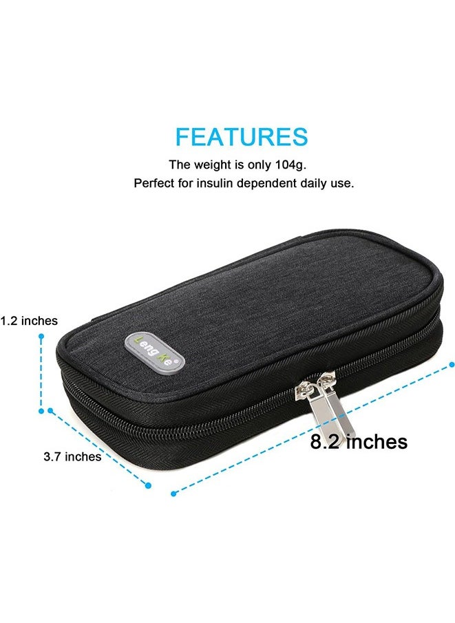 Portable Insulin Cooler Travel Case Diabetic Cooler Bag Insulin Cooling Bag Insulated Organizer for Insulin Pen and Insulin Medicine Diabetic Supplies (Black) - pzsku/ZE0BCB7A62BD49717BF29Z/45/_/1727680145/7fd2f4f7-8430-44c1-925a-be37cdcd4745