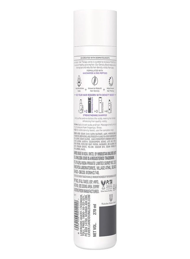 Dove Scalp + Hair Therapy Sulphate Free Density Boost Strengthening Shampoo with Niacinamide and Zinc-Peptides for visibly denser hair - Image 2