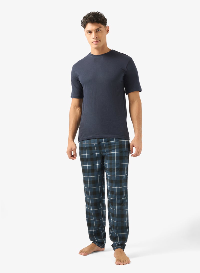 سفنتي فايف طقم بيجامة تيشيرت وبنطلون - Image 1