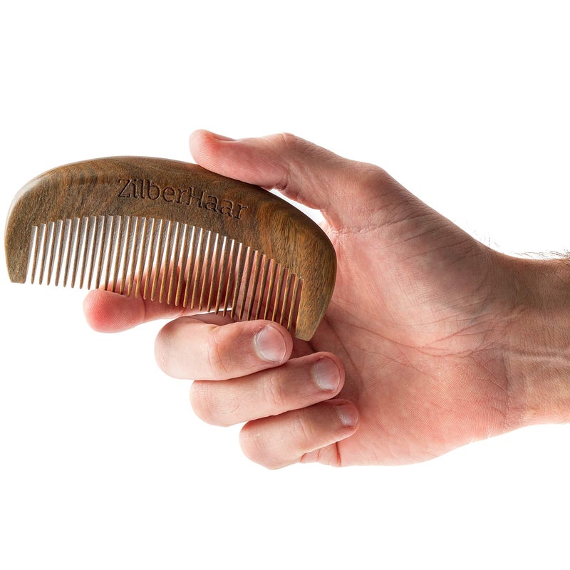 ZilberHaar Beard Comb â€“ 100% Sandalwood â€“ Essential Beard Care Accessory for Men â€“ Hand Made - Image 2