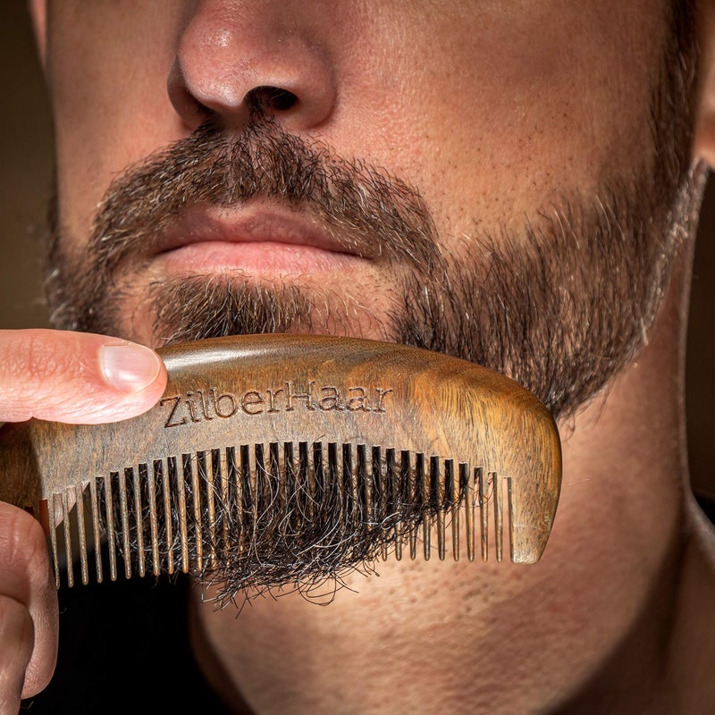 ZilberHaar Beard Comb â€“ 100% Sandalwood â€“ Essential Beard Care Accessory for Men â€“ Hand Made - Image 3