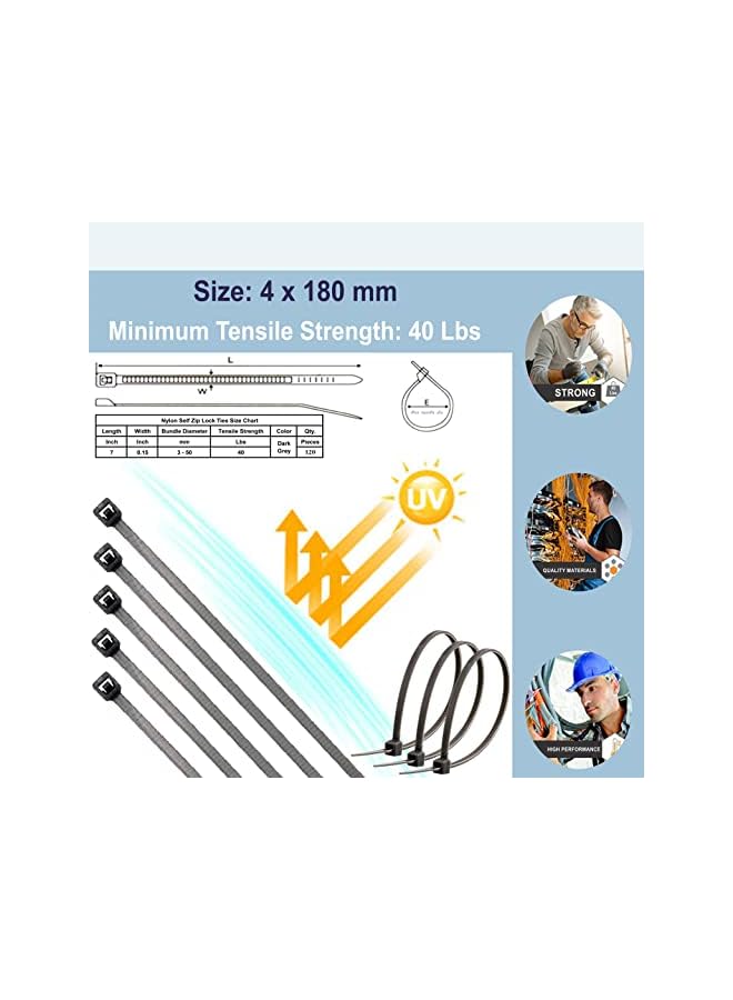 erorex 184 Pcs Cord Management Organizer Kit 2 long Cable Sleeve include 24 Sticky Wire Clips Holder, 36pcs+2 Roll Self Adhesive Cable Strap tie and 120 Fastening Wire Ties for TV Home Office Desk Cables  - Image 5