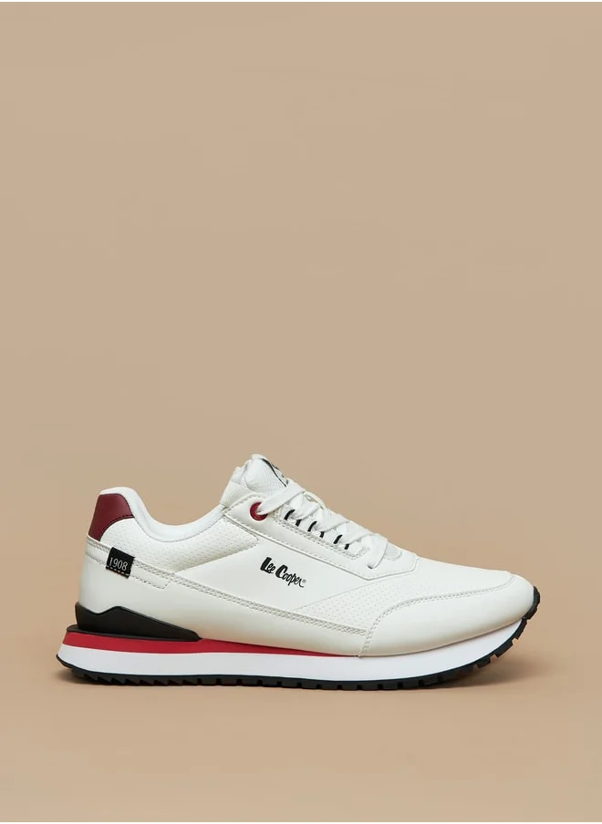 Lee Cooper Mens' Colourblock Sneakers with Lace-Up Closure