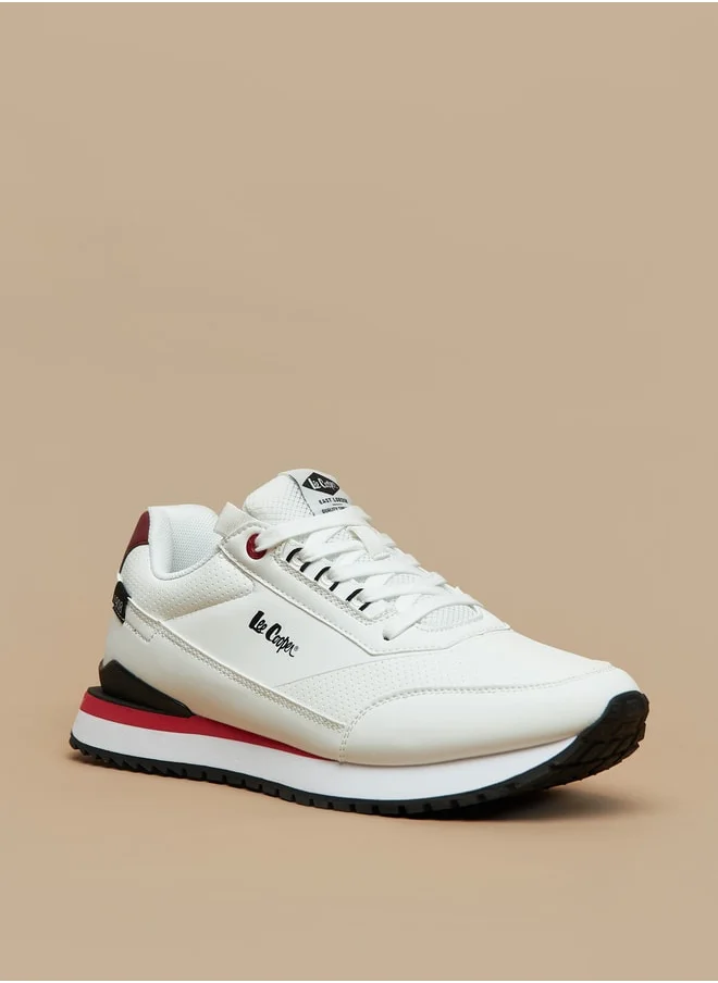 Lee Cooper Mens' Colourblock Sneakers with Lace-Up Closure